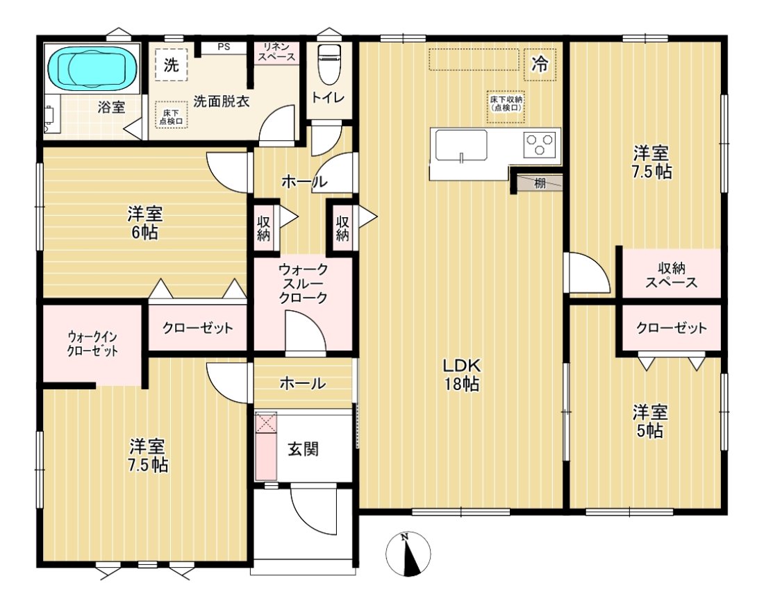 ひたちなか市田彦　新築平屋 2